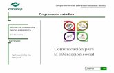 Comunicación para la interacción social - sems.gob.mx · Comunicación para la interacción social . ... Con la premisa de que la educación es la base del progreso social y el