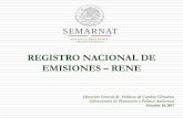 REGISTRO NACIONAL DE EMISIONES RENE - gob.mx · Dirección General de Políticas de Cambio Climático ... hidrocarburos reporte de Atmósfera ... •Gases y compuestos de efecto invernadero