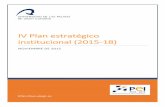 IV Plan estratégico institucional (2015-18) · Gobierno de España. MINECO Ministerio de Economía y Competitividad. ... TIDES Instituto Universitario de Turismo y Desarrollo Económico
