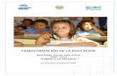 TRANSFORMACIÓN DE LA EDUCACIÓN - cuscatlan.mined.gob.svcuscatlan.mined.gob.sv/...plan-social-educativo-vamos-a-la-escuela.pdf · Transformación de la Educación “Programa Social