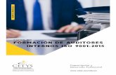 curso en FORMACIÓN DE AUDITORES INTERNOS ISO 9001:2015 · mativa, Términos y Definiciones • La familia de normas ISO 9000 • Enfoque de la norma ISO 9001:2015 • Los 7 principios