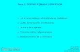 Tema 3. GESTIÓN PÚBLICA Y EFICIENCIA - ocw.uv.esocw.uv.es/ciencias-sociales-y-juridicas/gestion-publica/tema_3_gp.pdf · Agencia burocrática Agencia reguladora Empresa pública