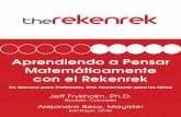 Aprendiendo a Pensar Matemáticamente con el Rekenrek · Tel 1 (800) 575-8130 Originally published in 2008 by ... Contadores , rectas numéricas ... para cultivar el sentido del número