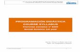 PROGRAMACIÓN DIDÁCTICA COURSE SYLLABUS · Programación didáctica ... los contenidos y los criterios de evaluación de la educación primaria, ... proyección de Andalucía por