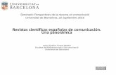 Revistas científicas españolas de comunicación. Una panorámica · Cuadernos de Información y Comunicación ... 16. 15 revistas en el cuarto nivel de ICDS (difusión baja 3-5)