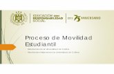 Proceso de Movilidad Estudiantil - anuiesrco.org.mx · Tipo de Servicios. Familias anfitrionas. ... • Asignación de tutor, familia o departamento, envío de carta de aceptación.