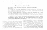 Fracturas del malar - cirugia-osteoarticular.org · Han sido analizadas 86 fracturas del malar tratadas en la Uni1ad de Cirug~aPlástica en los años 1972-1977. 2. ... El trismus