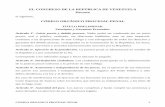 EL CONGRESO DE LA REPÚBLICA DE VENEZUELA Decreta … · previo, oral y público, realizado, sin dilaciones indebidas, ante un juez imparcial, conforme a las disposiciones de este