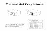 Manual del Propietario - acpsolutions.comacpsolutions.com/wp-content/uploads/2013/01/OwnersManual-Spanish... · 2. No utilice energía de microondas para cocinar o recalentar huevos