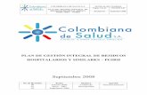 Septiembre 2008 - Colombiana de Salud S.A.colombianadesalud.org.co/ODONTOLOGIA/FORMATOS/PGRH.pdf · general todas las entidades que prestan servicios de salud producen un volumen