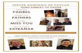 GRACIAS PADRES - fataonline.com · PADRES THANK YOU FATHERS WE WILL MISS YOU LES VAMOS A EXTRAÑAR ... las 12:00 mediodía en español Visitas a los Enfermos Avisar al sacerdote cuando
