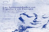 Las humanidades en España y en Europa - webs.ucm.eswebs.ucm.es/info/eurohum/docs/Hum10_ProgramaTriptico_f.pdf · Title: Las humanidades en España y en Europa Author: Universidad