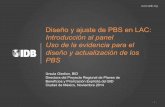 Diseño y ajuste de PBS en LAC - Criteria · Diseño y ajuste de PBS en LAC: Introducción al panel Uso de la evidencia para el diseño y actualización de los PBS Ursula Giedion,