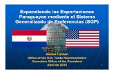 Expandiendo las Exportaciones Paraguayas mediante el ... · elegibles que Paraguay exporta a terceros mercados Asegúrese de reclamar la ... Instrumentos musicales de cuerdas y de
