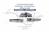 Commercial Driver License Manual - static.epermittest.com · menor trabajando en alguna de dichas áreas o si ... Descripciones de automóviles (marca, modelo, color, número de placas,