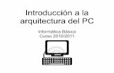 Introducción a la arquitectura del PC - QueGrande.orgquegrande.org/apuntes/grado/1G/IBG/teoria/10-11/tema_3_-_arquitect... · Tipos de ordenadores ... Chipsets de la place base