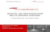 MANUAL DE ORGANIZACIÓN DE LA OFICINA JUDICIAL 1 4... · Poder Judicial, sentó las bases de un nuevo diseño de Oficina Judicial, como línea ... Indefinición de funciones y de