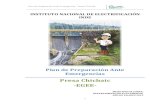 Presa Chichaic -EGEE- - CNEE | Comisión Nacional de ... Chichaic.pdf · Plan de Preparación ante Emergencias. ... Principales componentes del proyecto hidroeléctrico ... Describir