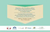 Diagnóstico sobre las políticas públicas Estrategia ... · contra la Trata de Personas en la Región Andina Estrategia Defensorial Andina ... Como Vicepresidenta de la FIO y coordinadora