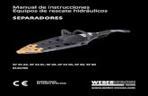 SEPARADORES - WEBER Rescue Systems - Rettungsgeräte … · manejo de los equipos de salvamento (posibilidades de uso, técnicas de aplicación, etc.). 4 | Generalidades Generalidades