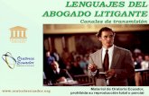 Material de Oratoria Ecuador, prohibida … · 2017-10-12 · Explicar puntos fuertes y débiles de manera ... Definición de la pretensión ALEGATO DE APERTURA Canal verbal. CONTRARGUMENTACIÓN