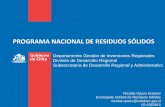 PROGRAMA NACIONAL DE RESIDUOS SÓLIDOS - … · • Mejorar la capacidad de planificación regional ... • Cierre vertederos regiones de Biobío y Araucanía Principales proyectos