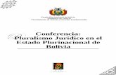 Conferencia: Pluralismo Jurídico en el Estado Plurinacional de … · 2015-09-20 · El valor y la importancia internacional del pluralismo jurídico y la convivencia de los sistemas