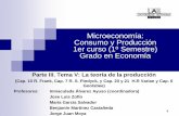 Microeconomía: Consumo y Producción 1er curso (1º Semestre ... III. Tema V.pdf · Microeconomía: Consumo y Producción 1er curso (1º Semestre) Grado en Economía Parte III. ...