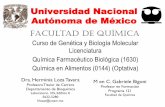 Universidad Nacional Autónoma de México · fago Lambda (partícula viral que específicamente infecta E.Coli). ... Vector de levadura donde pueden insertarse segmentos de DNA de