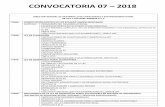 CONVOCATORIA 07 · 2018-09-04 · TEMA: ... Hal R. Microeconomía Intermedia, 9a edición, España, Ed. Antoni Bosh, 2015 Títulos ... Gujarati, Damodar N. Econometría, 5ta edición,