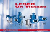 LESER Un Vistazo - dmdirmark.com · • Compresores y bombas (aire/líquidos) • Gases Industriales y plantas de CO 2 Terminales de GLP y LPGs, Carrotanques etc. ... con alta calidad