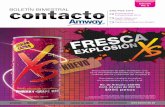 contactoBOLETÍN BIMESTRAL - Oportunidad de negocio … · 2013-02-07 · Disponible en los Centros de Experiencia Amway, ... Pasta dental Glister Refrescante bucal en aerosol Enjuague