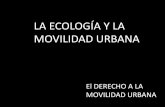 LA ECOLOGÍA Y LA MOVILIDAD URBANA - ITDP México ...mexico.itdp.org/wp-content/uploads/Mesa-1-Luis-Zambrano-UNAM.pdf · y movilidad urbana? Tres formas de relación ... secretaria