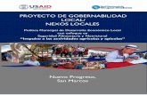 PROYECTO DE GOBERNABILIDAD HUEHUETENANGO … · administración de sus intereses, obtiene y dispone de sus recursos patrimoniales, atiende los servicios públicos locales, el ordenamiento