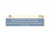Manual de Usuario Sistema de Consejos Escolares de ...psocial.edugem.gob.mx/psocial/wp-content/uploads/2016/09/Manual-de... · secretarÍa de educaciÓn subsecretarÍa de planeaciÓn