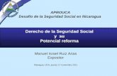Derecho de la Seguridad Social y su Potencial reforma · Reglamento de Seguridad Social del Ministerio del Interior Abril 1987- octubre 10094 • Reglamento de Seguridad Social del