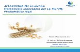 AFLATOXINA M1 en leches: Metodología innovadora por LC-MS ... · - Implantación de APPCC, Auditorías higiénico sanitarias de establecimientos de alimentación. - Normas de Calidad