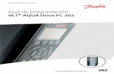 Guía de programación VLT AQUA Drive FC 202 · 2016-01-26 · 2.1 El panel de control local gráfico y numérico 14 2.2 Cómo programar en el LCP gráfico 14 2.2.1 La pantalla LCP