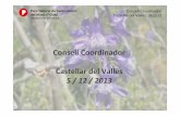 Consell Coordinador Castellar del Vallès - parcs.diba.cat · Activitats de conservació, ús públic i desenvolupament CONVENI DE COL·LABORACIÓ AMB LKXA (2005-13) ... 9Redacció