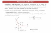 Geometría molecular - cartagena99.com 2-Enlace quimico... · Geometría o forma molecular es la disposición tridimensional de los átomos que constituyenlamolécula.Debidoalcarácterdireccionaldeenlacecovalente,lasmoléculas