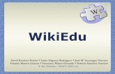 WikiEdu · 2011-06-02 · WikiEdu 1. Introducción (Web 2.0) 2. ¿Qué es un Wiki? Creación de un Wiki Características y morfología de un Wiki Wiki vs Blog 3. Utilidades Usos educativos