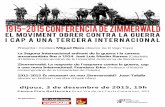 1915-2015 ConferEncia de Zimmerwald - ccoo.cat · José Luís Martín Ramos ... La resposta de l'esquerra contra la guerra, cap a una nova Internacional. Francisco Erice (Professor
