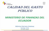 CALIDAD DEL GASTO PÚBLICO - cepal.org file15,96 0,5 0,2 0,47 3,2 3,2 Recursos y Transferencias Ecuador 2006 - En Millones de Dólares 2,28 ... Cmpetencias descentralizables (Consejo