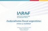 Federalismo fiscal argentino - Turelloturello.com.ar/wp-content/.../IARAF-Federalismo-Fiscal-Argentino.pdf · Federalismo fiscal argentino: mitos y realidad Córdoba, 5 de Octubre
