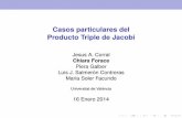 Casos particulares del Producto Triple de Jacobi · I El Teorema de Jacobi de los Numeros Triangulares ...