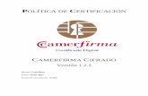 Politica de Cifrado - AC Camerfirmadocs.camerfirma.com/.../PC_Camerfirma_Cifrado_1_2_1.pdfInformación sobre el documento Nombre: Política de Certificación Camerfirma para Cifrado