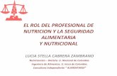 EL ROL DEL PROFESIONAL DE NUTRICION Y LA …lac.harvestplus.org/wp-content/uploads/2015/02/El-rol-del-profes... · el rol del profesional de nutricion y la seguridad alimentaria y