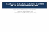 Estabilización de Oscilador de Rubidio de LAPEM- CFE a la ... PRESENTACION DE T Y F [Modo de... · Miguel Chavez1, Federico López1, J. M. López R2, 1LAPEM-CFE, Irapuato, Guanajuato,
