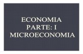 ECONOMIA PARTE: I MICROECONOMIA · MICROECONOMIA Estudia Comportamientos Individuales ej.: Consumidores, Firmas, Mercados Individuales ... oferta provocan rentabilidad decreciente