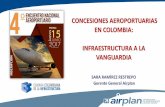 CONCESIONES AEROPORTUARIAS EN COLOMBIA: … · AIRPLAN es la empresa operadora de seis ... Ampliación de la plataforma de parqueo. ... Augusto Ricardo Cadena